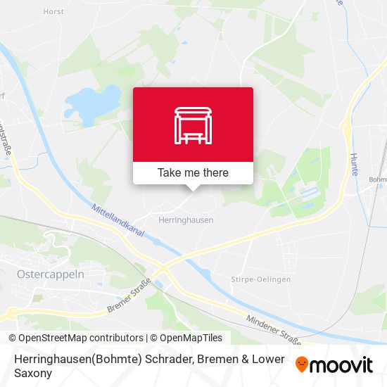 Herringhausen(Bohmte) Schrader map