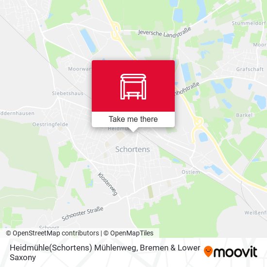 Heidmühle(Schortens) Mühlenweg map