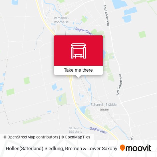 Hollen(Saterland) Siedlung map