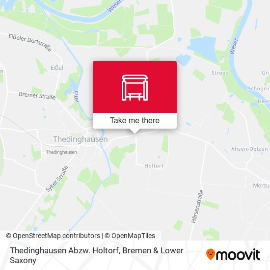Thedinghausen Abzw. Holtorf map