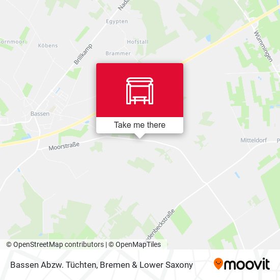 Bassen Abzw. Tüchten map
