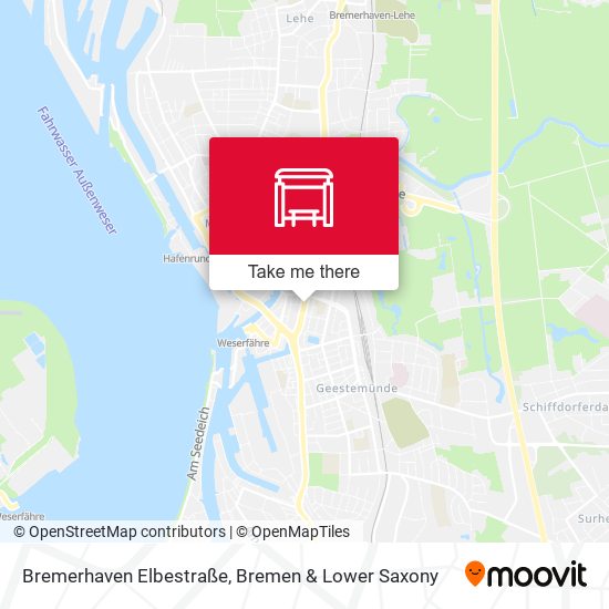 Bremerhaven Elbestraße map