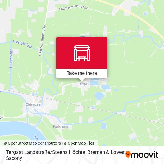 Tergast Landstraße / Steens Höchte map