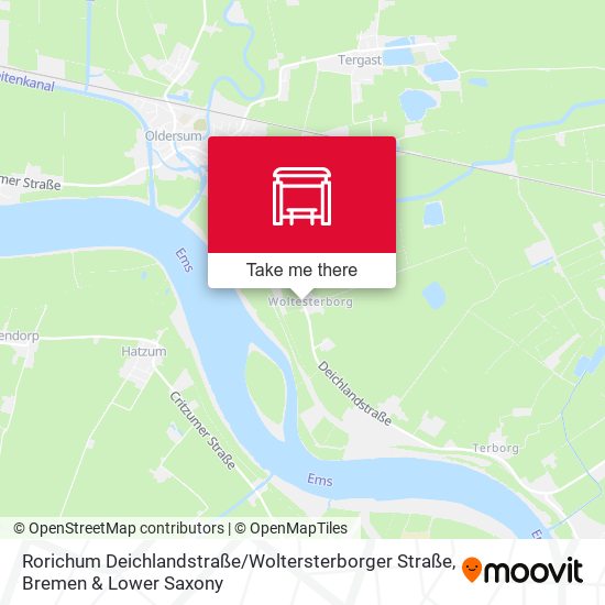 Rorichum Deichlandstraße / Woltersterborger Straße map
