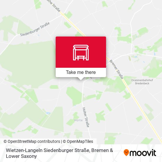 Wietzen-Langeln Siedenburger Straße map