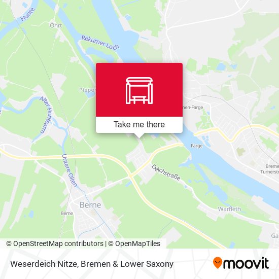 Weserdeich Nitze map