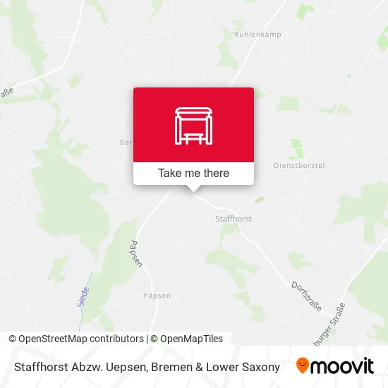 Карта Staffhorst Abzw. Uepsen
