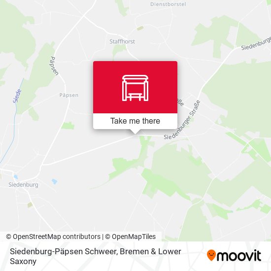 Siedenburg-Päpsen Schweer map