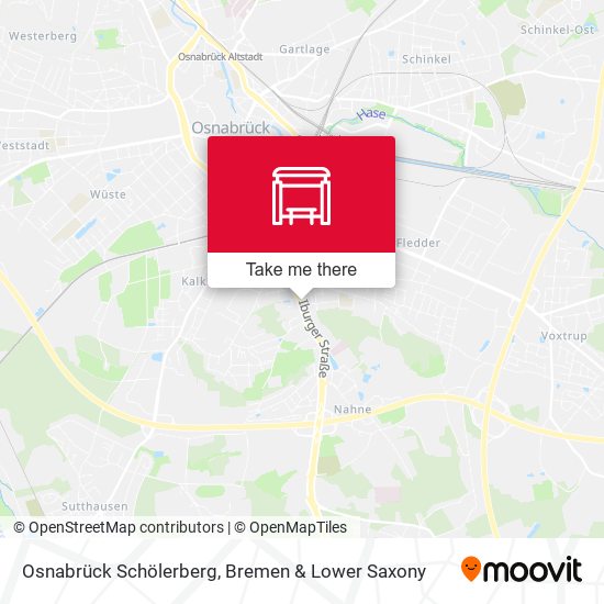 Osnabrück Schölerberg map