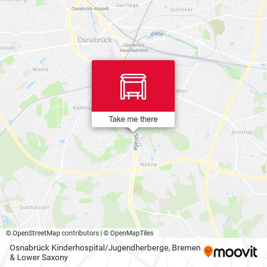 Osnabrück Kinderhospital / Jugendherberge map