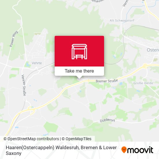 Haaren(Ostercappeln) Waldesruh map