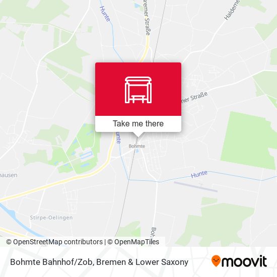 Bohmte Bahnhof/Zob map