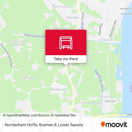 Nordenham Hoffe map