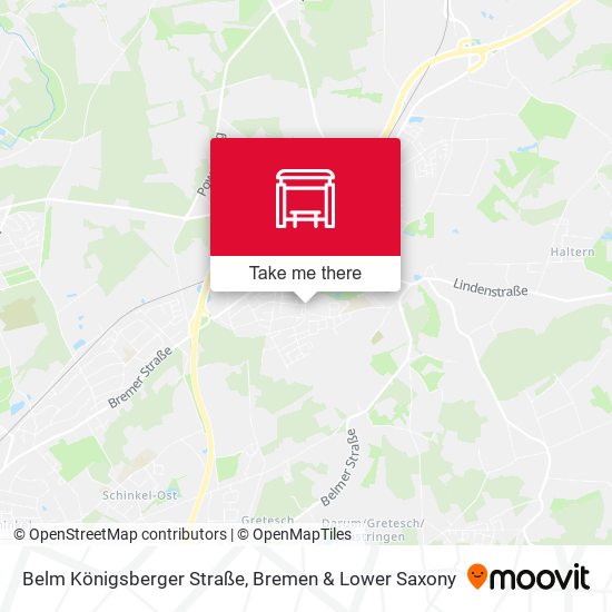 Belm Königsberger Straße map