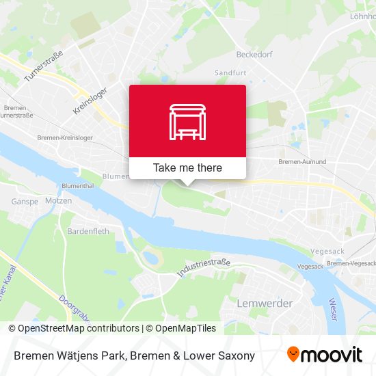 Bremen Wätjens Park map
