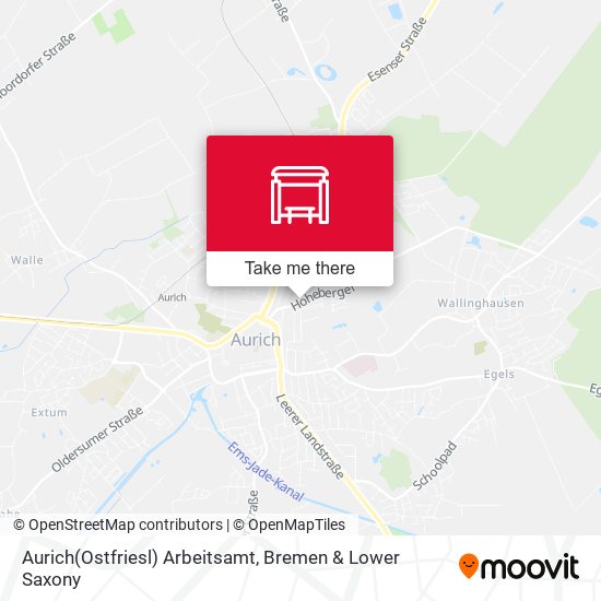 Aurich(Ostfriesl) Arbeitsamt map