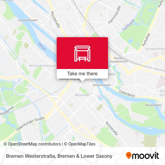 Bremen Westerstraße map