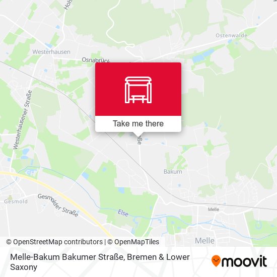 Melle-Bakum Bakumer Straße map