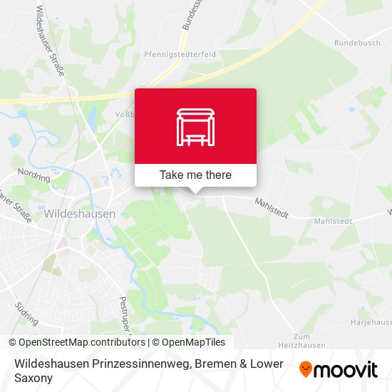 Wildeshausen Prinzessinnenweg map
