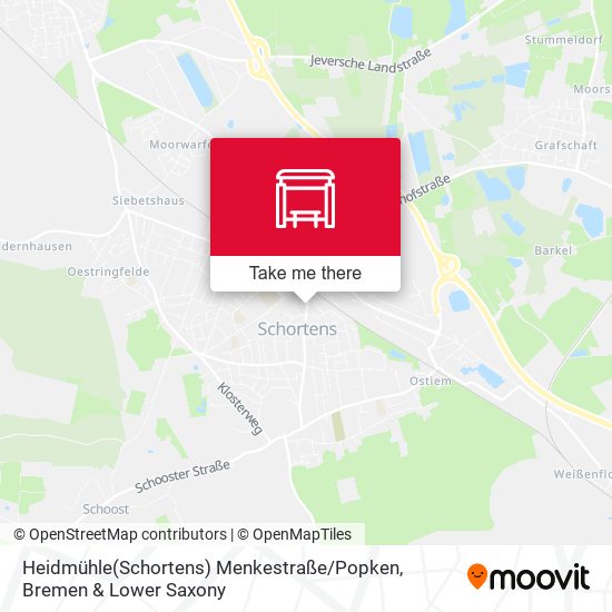 Heidmühle(Schortens) Menkestraße / Popken map