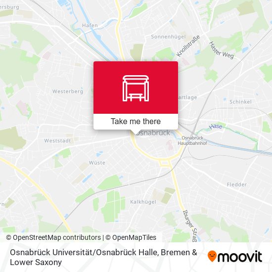 Osnabrück Universität / Osnabrück Halle map