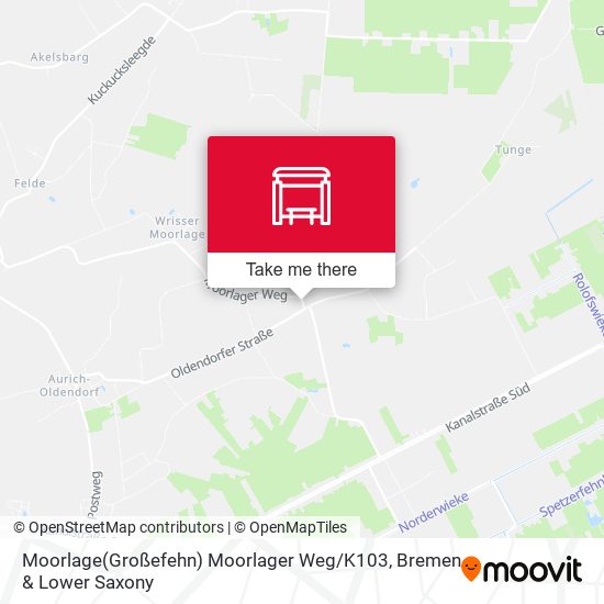 Moorlage(Großefehn) Moorlager Weg / K103 map