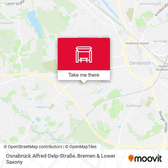 Osnabrück Alfred-Delp-Straße map