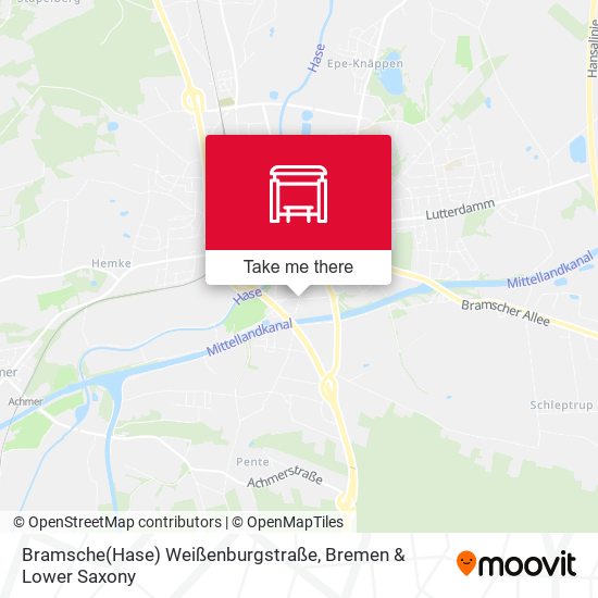 Bramsche(Hase) Weißenburgstraße map