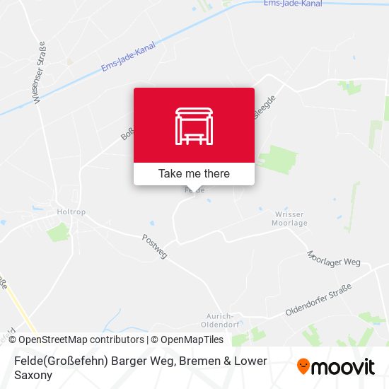 Felde(Großefehn) Barger Weg map