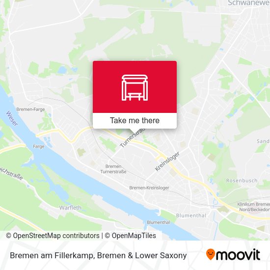 Bremen am Fillerkamp map