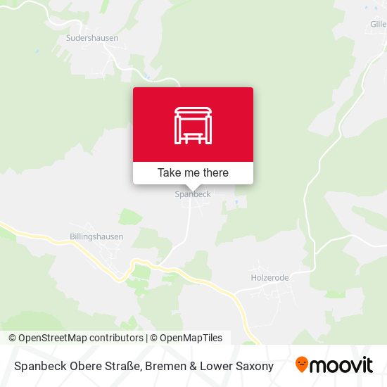 Spanbeck Obere Straße map