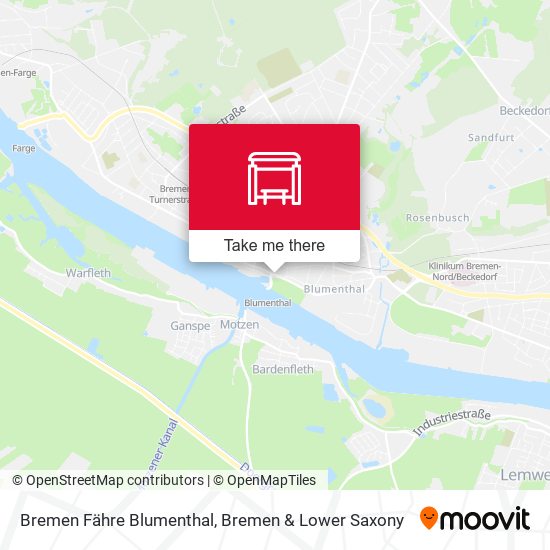Bremen Fähre Blumenthal map