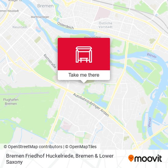 Bremen Friedhof Huckelriede map