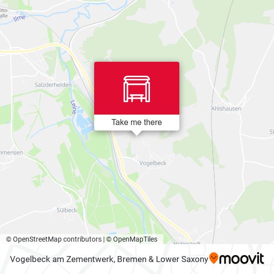 Vogelbeck am Zementwerk map
