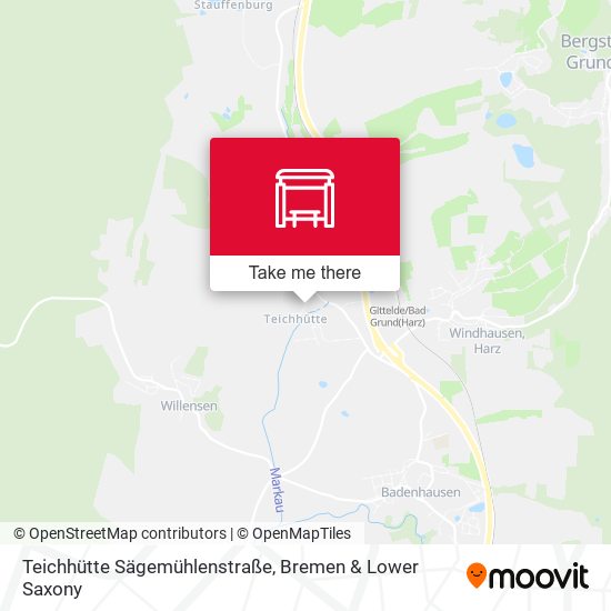 Teichhütte Sägemühlenstraße map