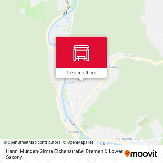 Hann. Münden-Gimte Eichenstraße map