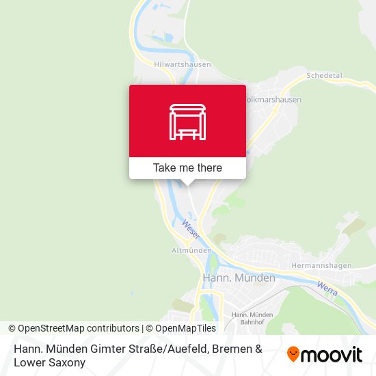 Hann. Münden Gimter Straße / Auefeld map