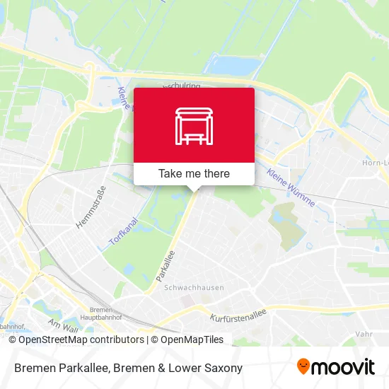 Карта Bremen Parkallee