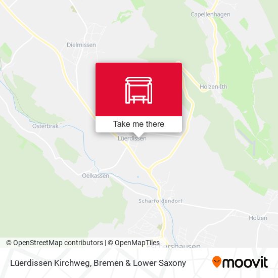Lüerdissen Kirchweg map