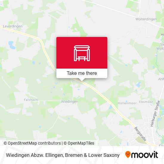 Wiedingen Abzw. Ellingen map
