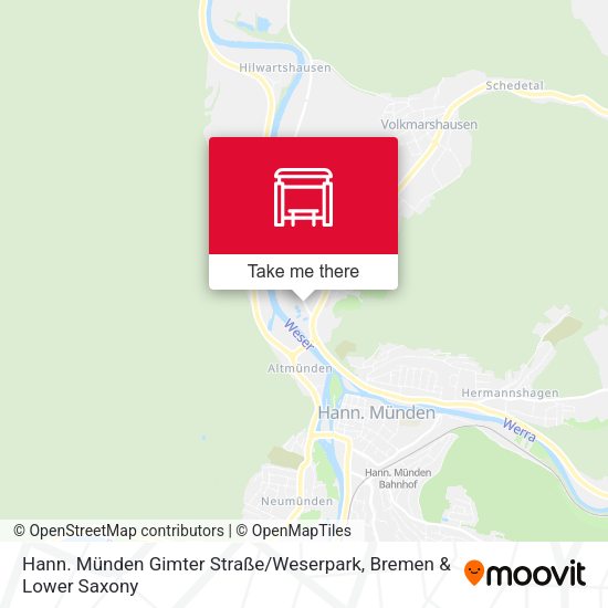 Hann. Münden Gimter Straße / Weserpark map