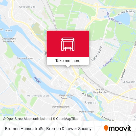 Bremen Hansestraße map