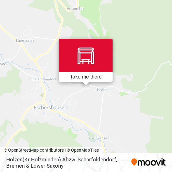 Holzen(Kr Holzminden) Abzw. Scharfoldendorf map