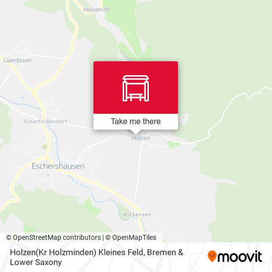 Holzen(Kr Holzminden) Kleines Feld map