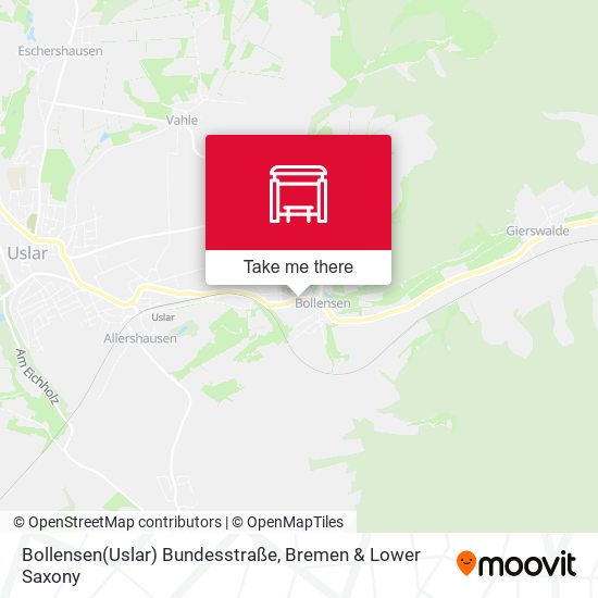 Bollensen(Uslar) Bundesstraße map