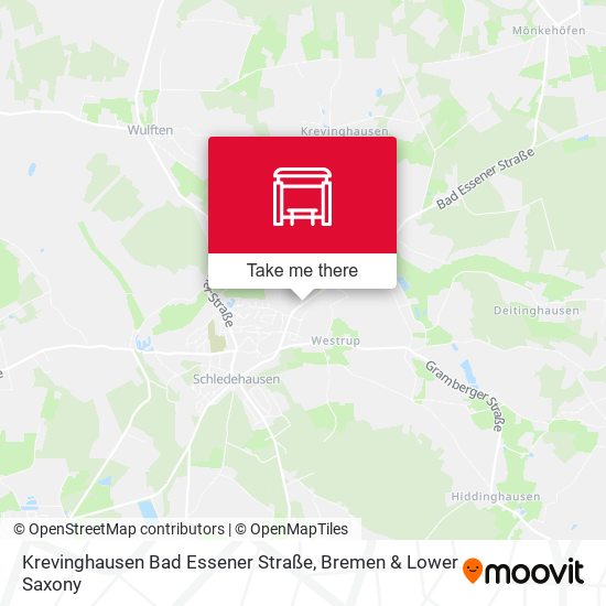 Krevinghausen Bad Essener Straße map