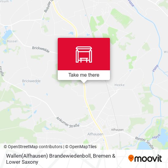 Wallen(Alfhausen) Brandewiedenboll map