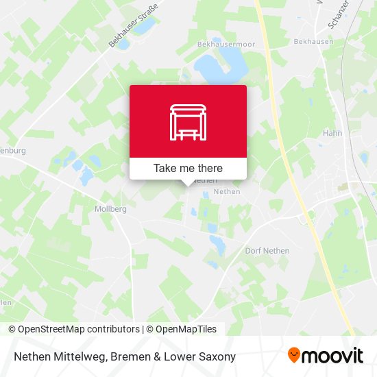 Nethen Mittelweg map