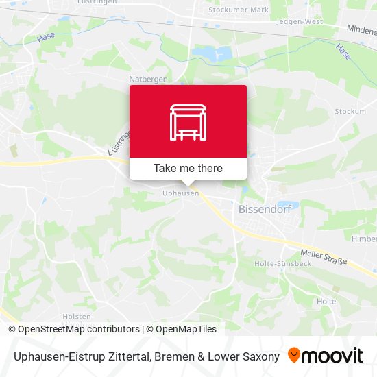 Uphausen-Eistrup Zittertal map