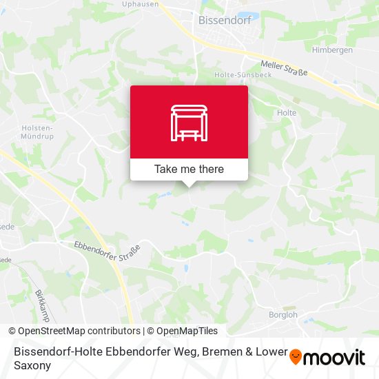 Bissendorf-Holte Ebbendorfer Weg map
